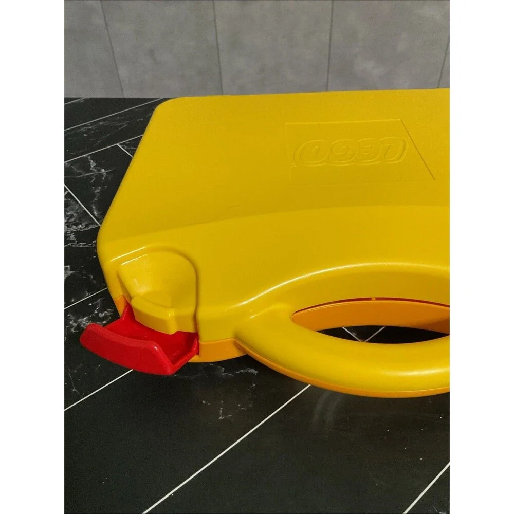 LEGO Travel Case (orange/yellow with red clips includes divider inserts)